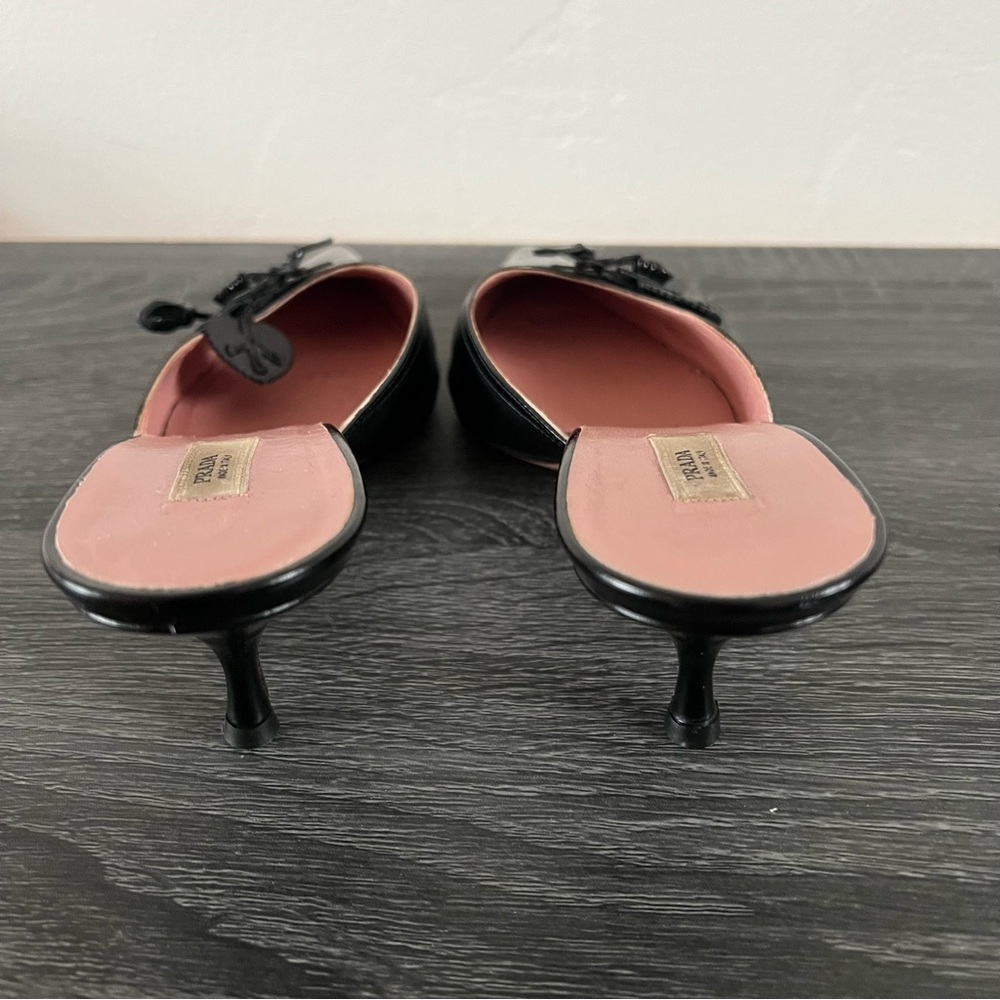Prada Kitten Heel Mules size 34.5 - Picture 7 of 12